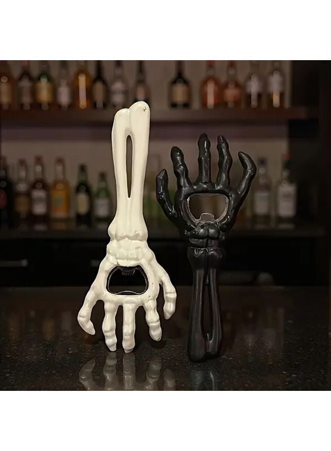 Black Skull Hand Bottle Opener Heavy Duty Cast Iron Halloween Gift - Image 5